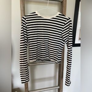 White/Black Stripped H&M US S